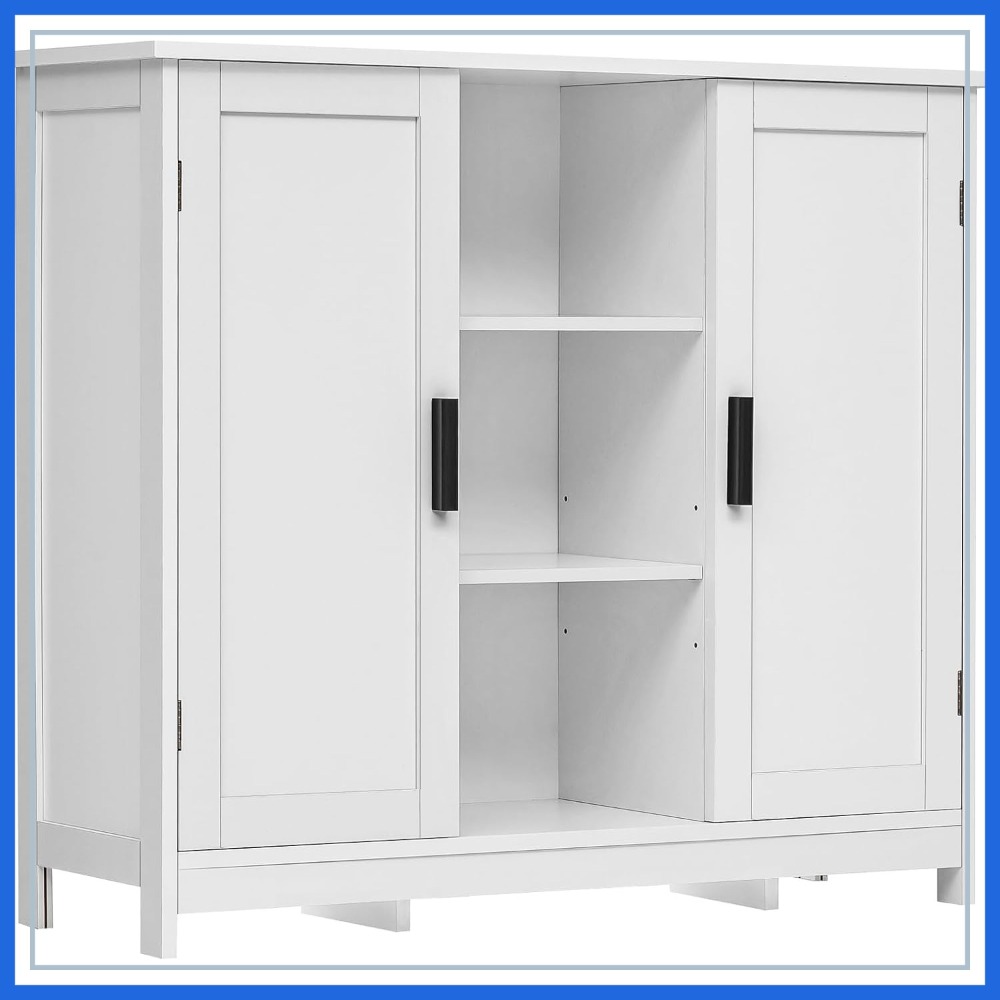 Credenza Office Storage - Storage Cabinet with 2 Doors and