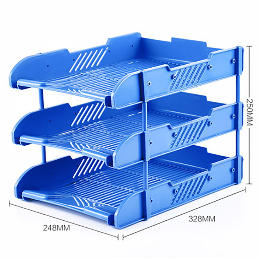 Desktop Filing Tray - 3-layer Office File Box Desktop A4