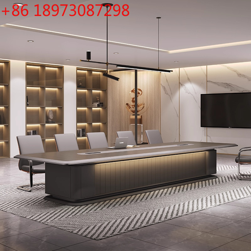 Office Furniture Commercial - Large office conference table simple modern