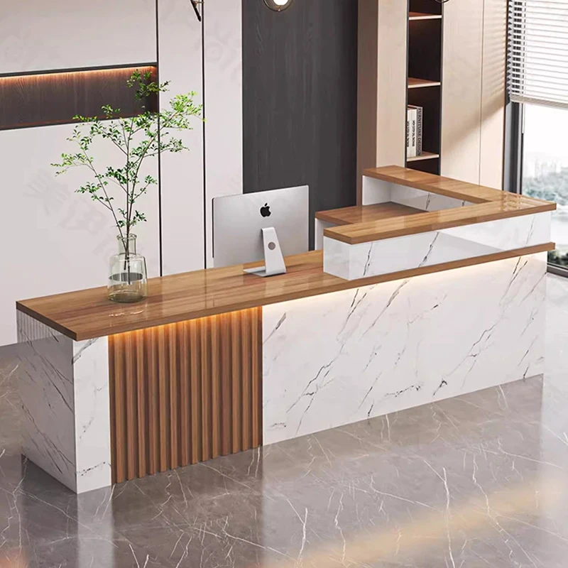 Office Furniture Bali - Display Nordic Reception Desks Salon Beauty