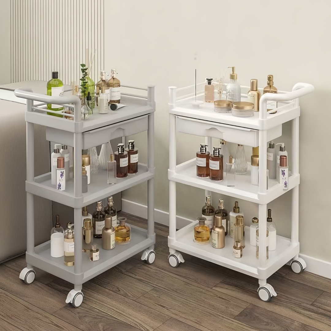 Office Furniture Commercial - 3-Tier Medical Utility Cart With Drawer