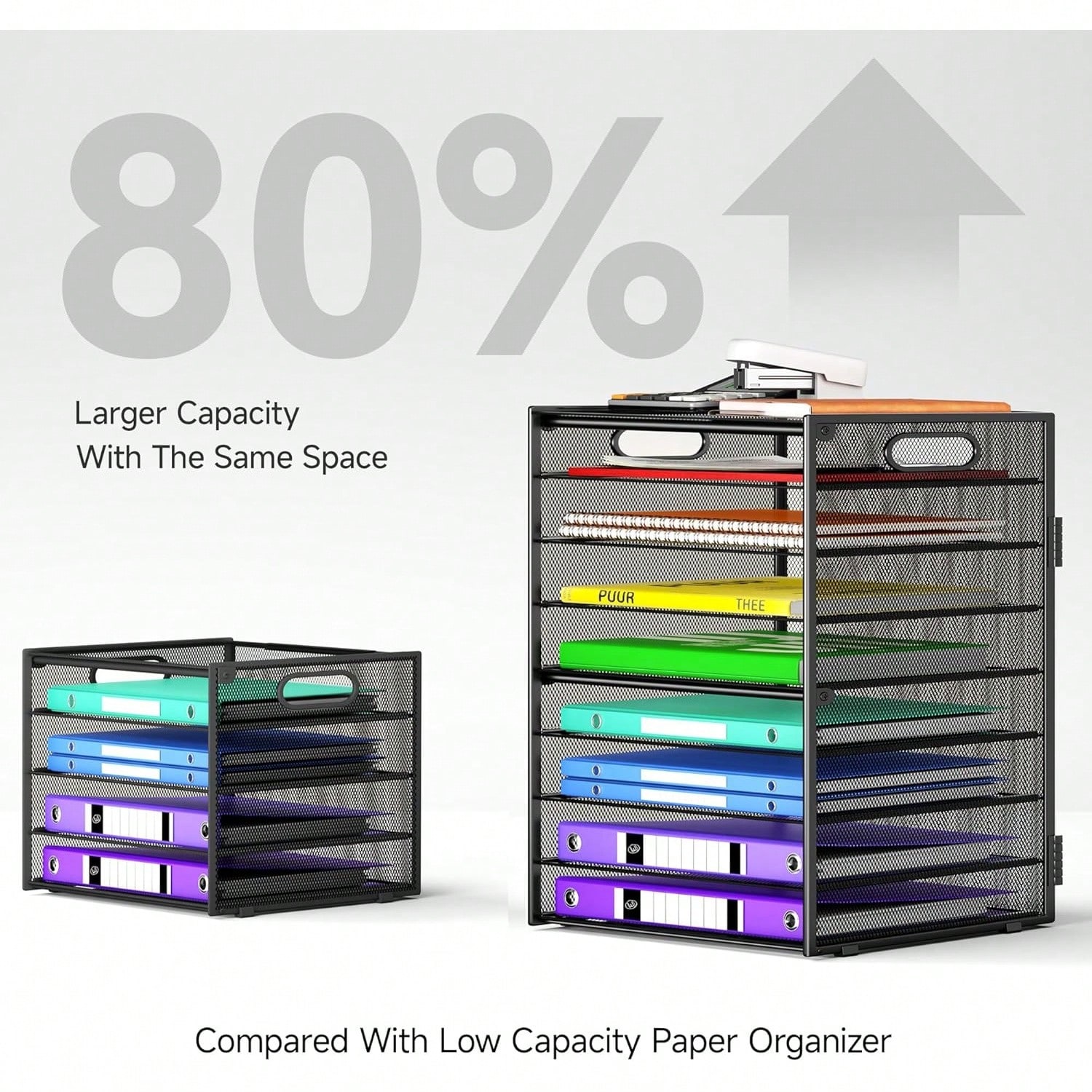 9 Tier Paper Organizer With Ha - Desktop Filing Tray 리뷰 및 가격