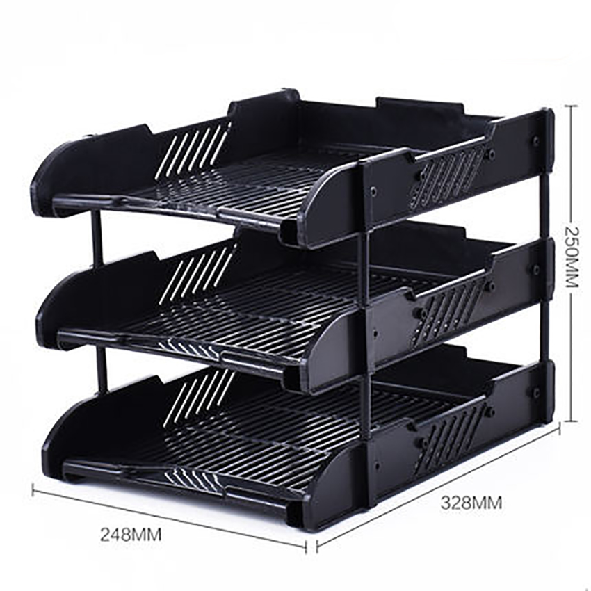 3-layer Office File Box Deskto - Desktop Filing Tray 리뷰 및 가격
