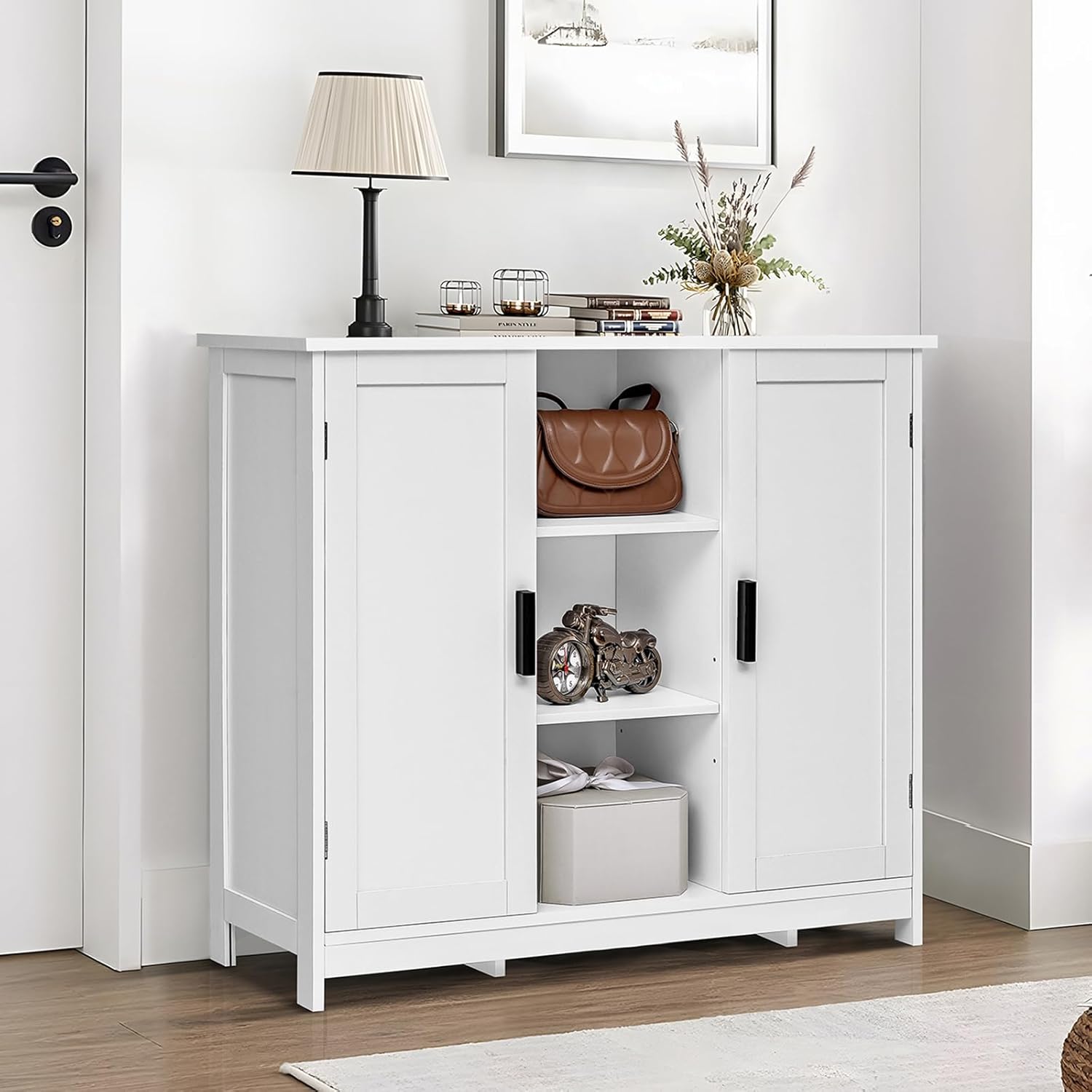 Storage Cabinet with 2 Doors a - Credenza Office Storage 리뷰 및 가격