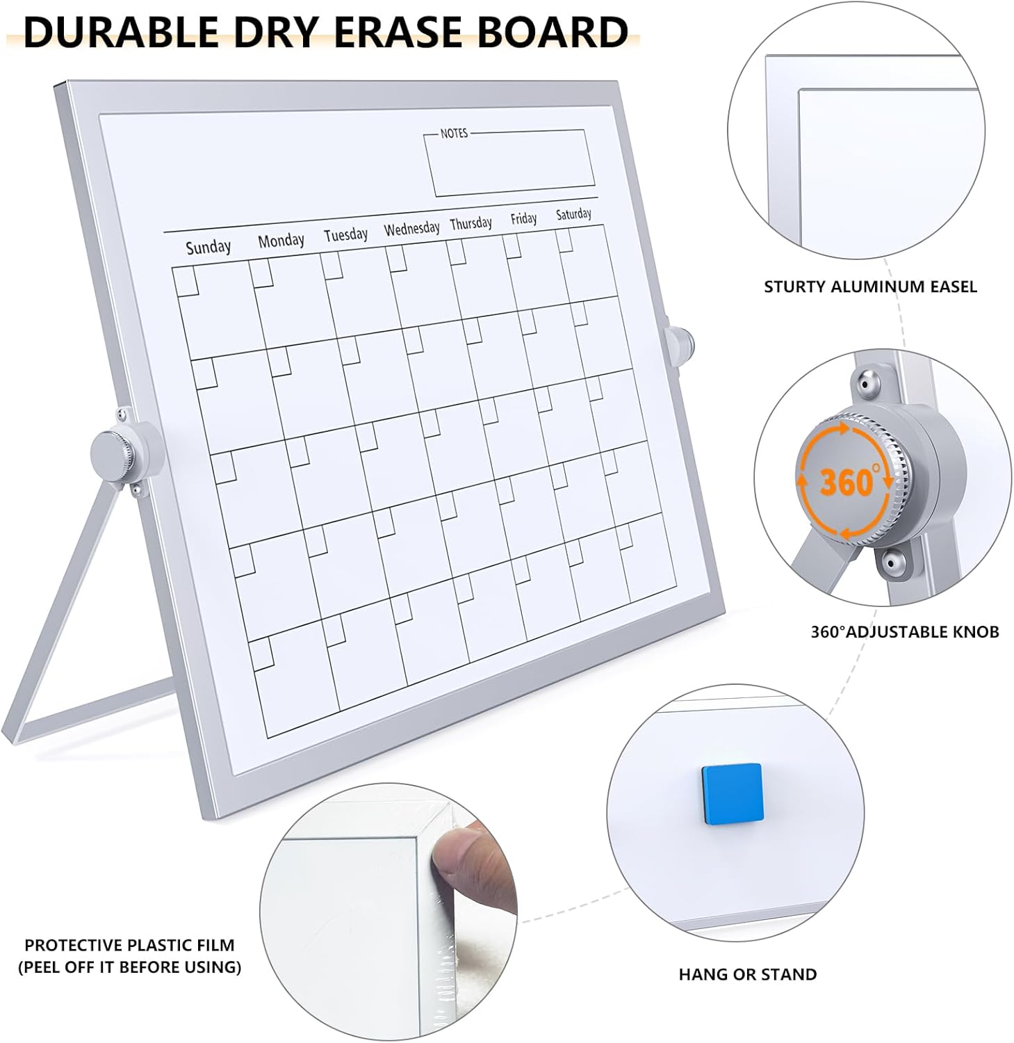 16x12in Magnetic Double-Sided  - Magnetic Whiteboard Calendar 리뷰 및 가격