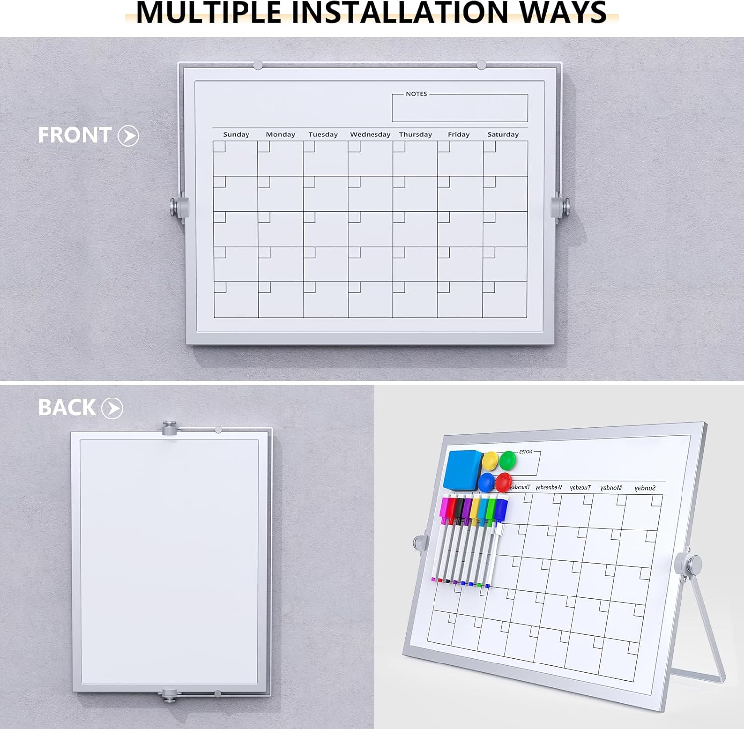 16x12in Magnetic Double-Sided  - Magnetic Whiteboard Calendar 리뷰 및 가격
