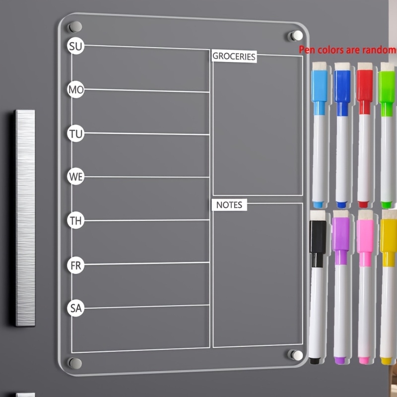 Acrylic Meal Planner Magnetic  - Magnetic Whiteboard Calendar 리뷰 및 가격