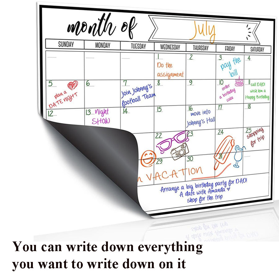 Fridge Magnetic Whiteboard Sti - Magnetic Whiteboard Calendar 리뷰 및 가격