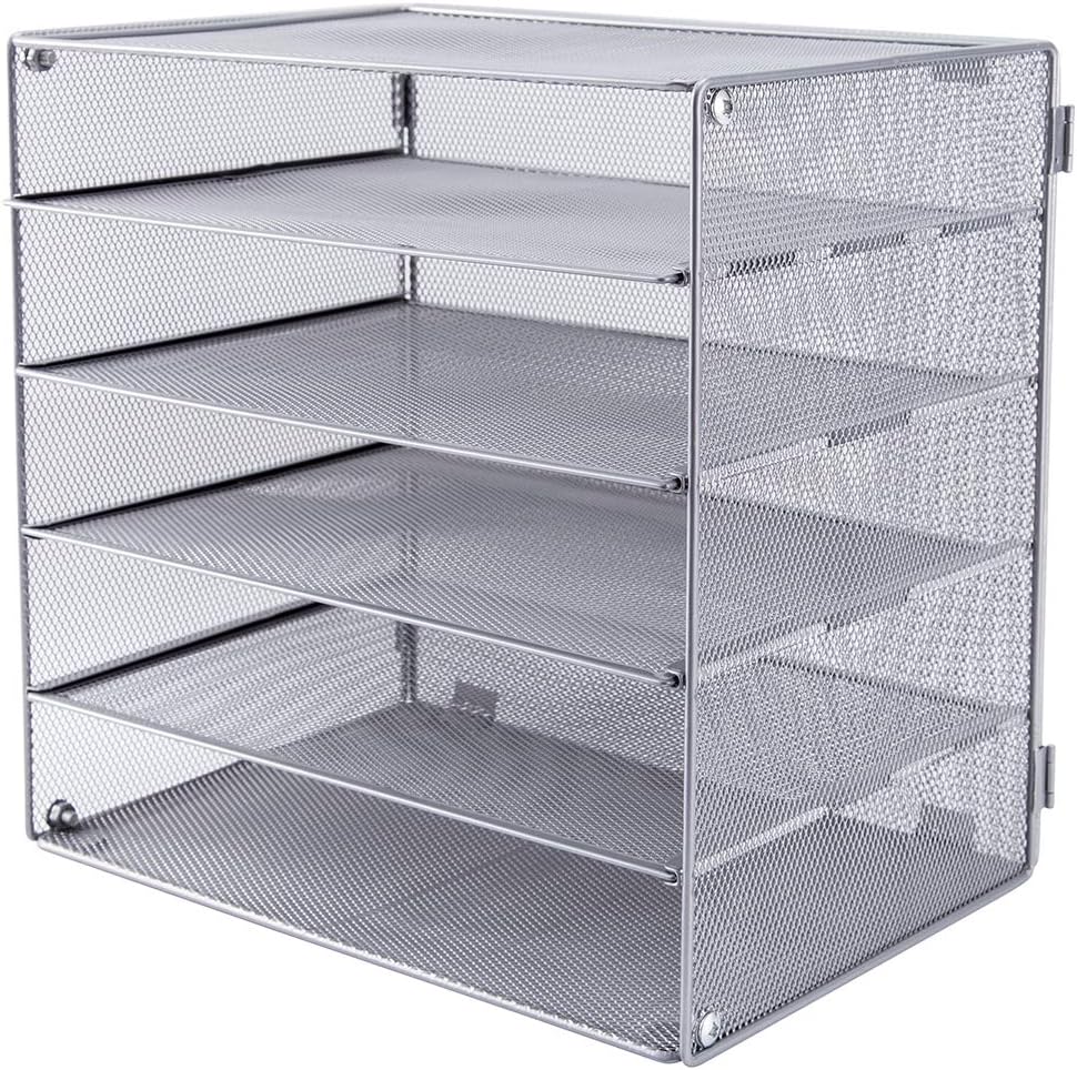 5 Slot Mesh Desk Organizer Tra - Desktop Filing Tray 리뷰 및 가격