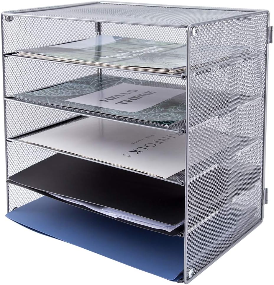 5 Slot Mesh Desk Organizer Tra - Desktop Filing Tray 리뷰 및 가격
