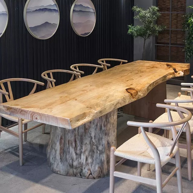 Solid wood large board table,  - Office Furniture Commercial 리뷰 및 가격