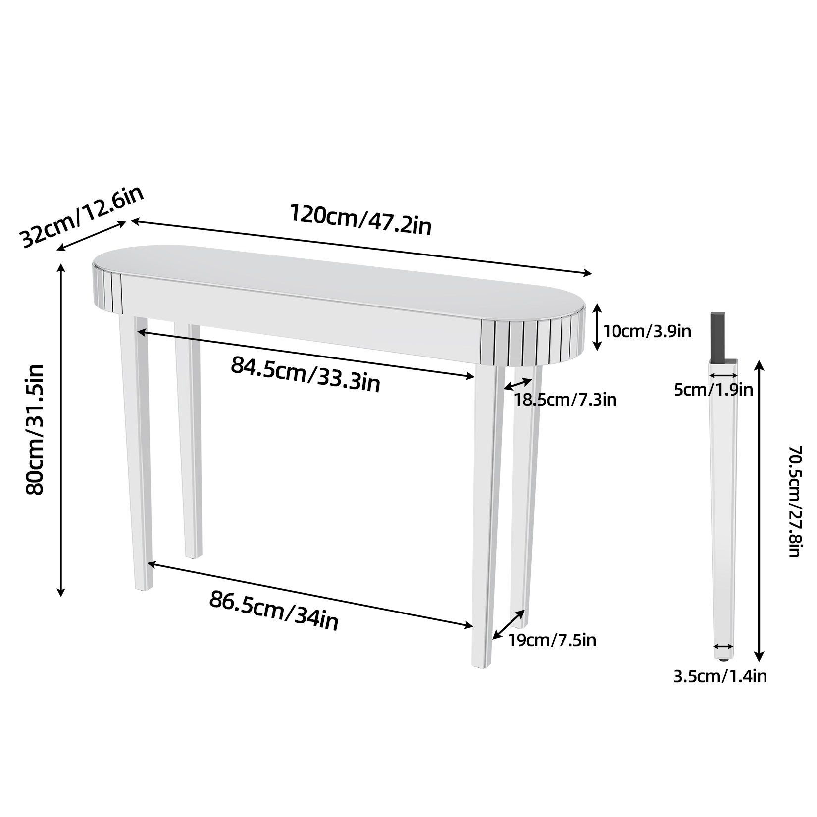 Mirrored Console Table,Mirrore - Office Furniture Suppliers 리뷰 및 가격