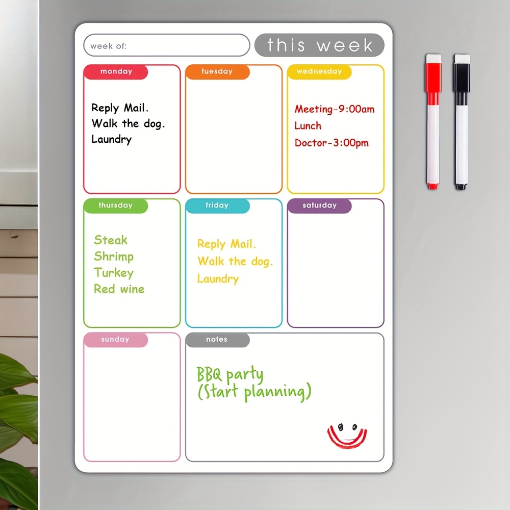 A4 Magnetic Weekly Planner, Er - Magnetic Whiteboard Calendar 리뷰 및 가격