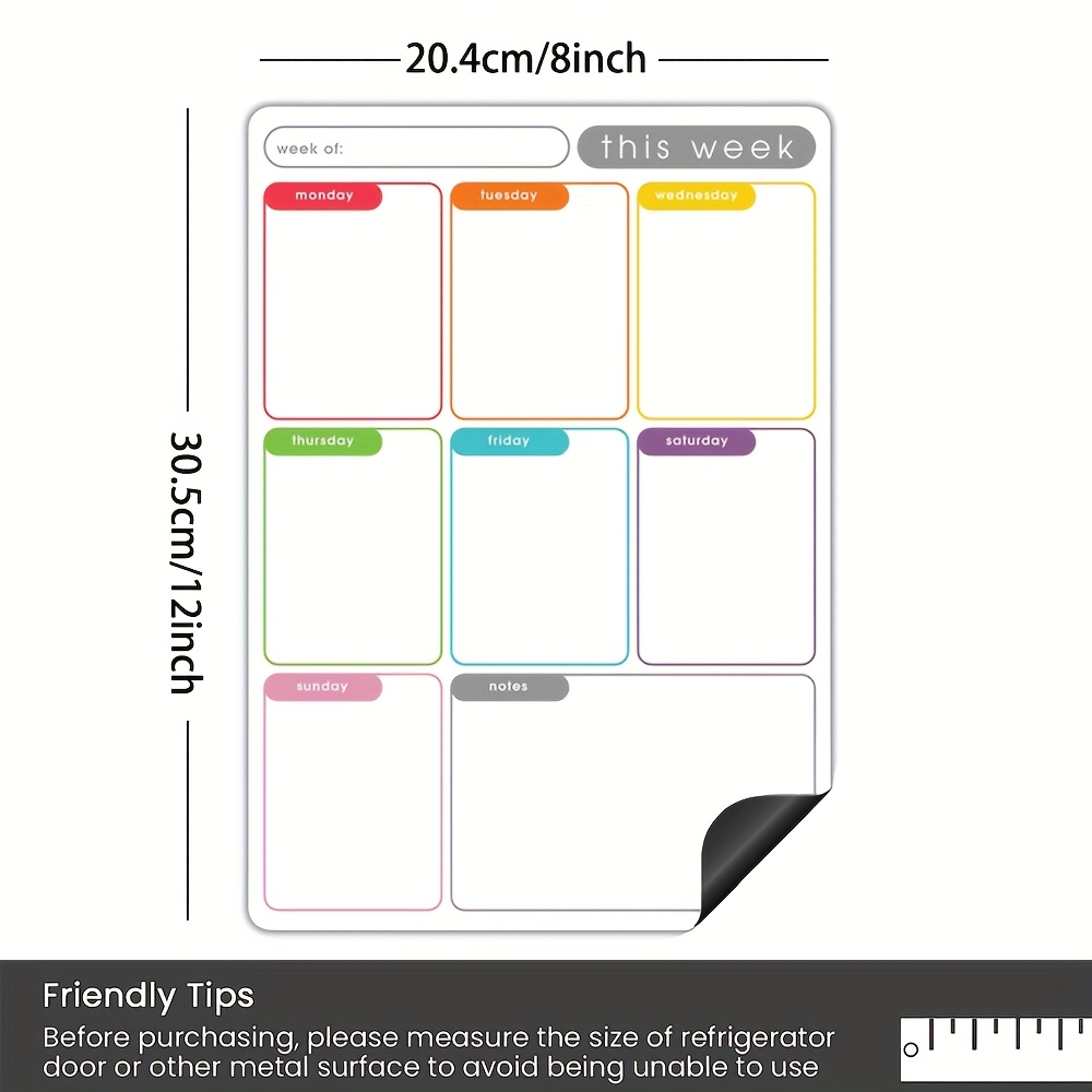 A4 Magnetic Weekly Planner, Er - Magnetic Whiteboard Calendar 리뷰 및 가격