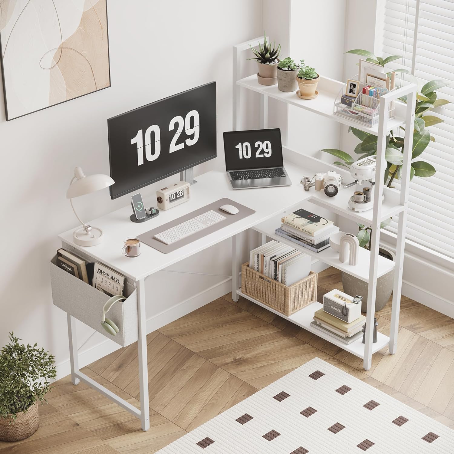 47 Inch Computer Desk with Boo - Office Furniture Commercial 리뷰 및 가격