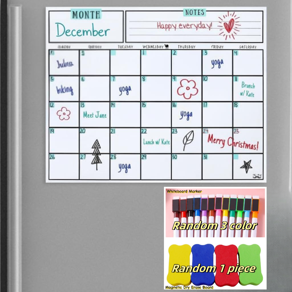 Magnetic Dry Erase Calendar, 1 - Magnetic Whiteboard Calendar 리뷰 및 가격