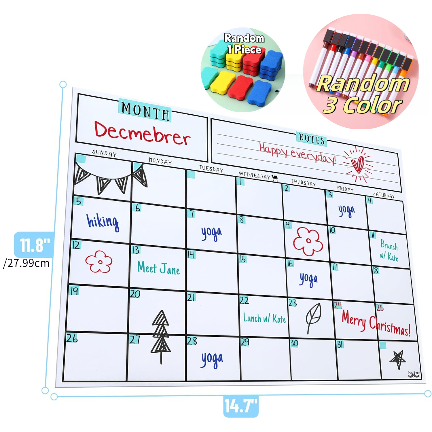 Magnetic Dry Erase Calendar, 1 - Magnetic Whiteboard Calendar 리뷰 및 가격