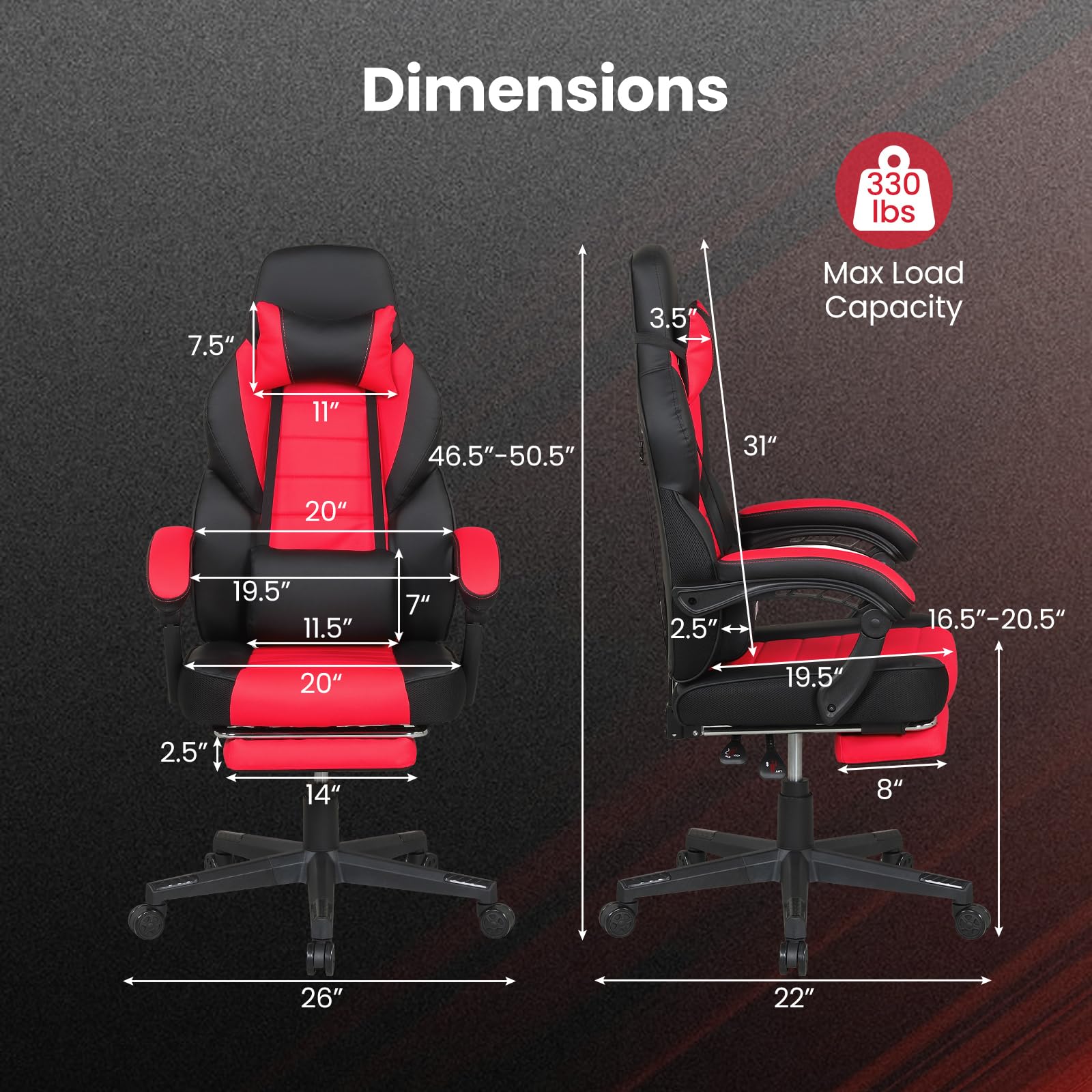Ergonomic Gaming Chair With Fo - Office Furniture Commercial 리뷰 및 가격