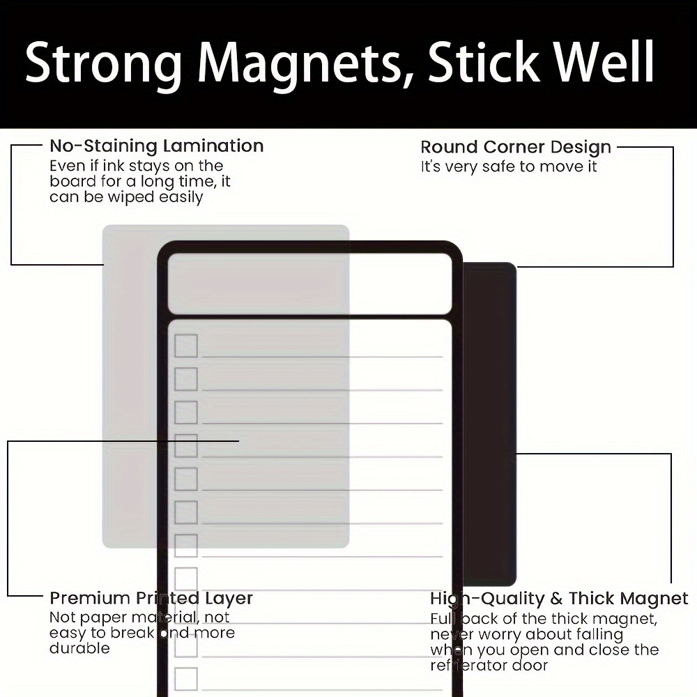 4pcs Magnetic Dry Erase List B - Magnetic Whiteboard Calendar 리뷰 및 가격