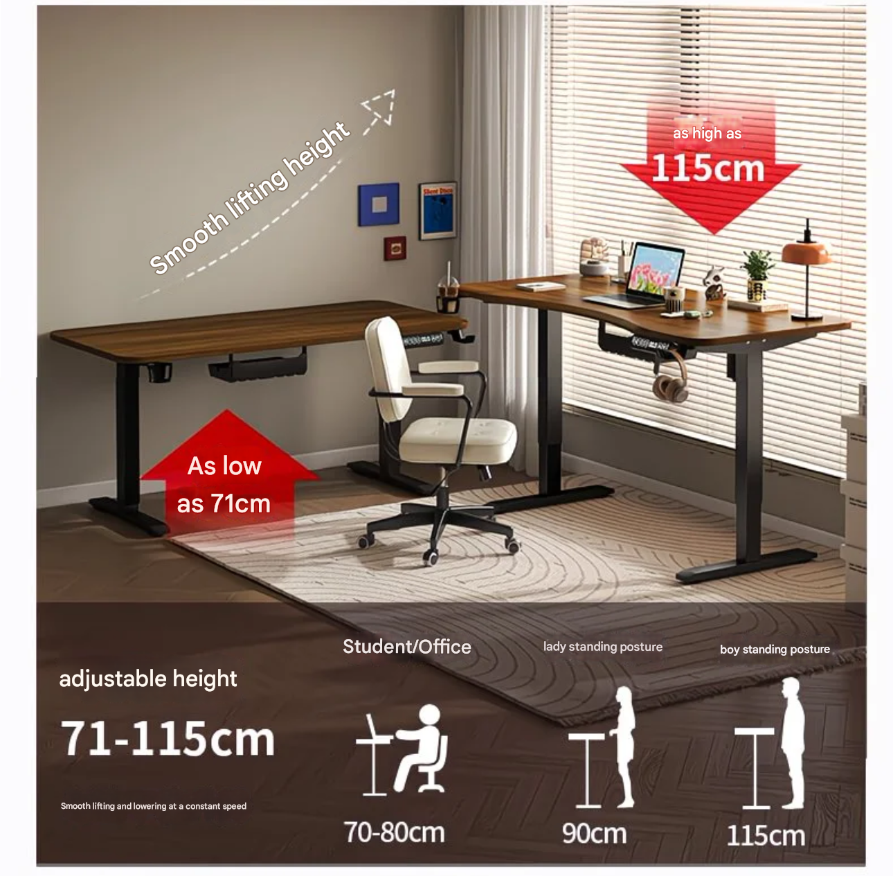 80/100/120/140cm Height Adjust - Office Furniture Suppliers 리뷰 및 가격
