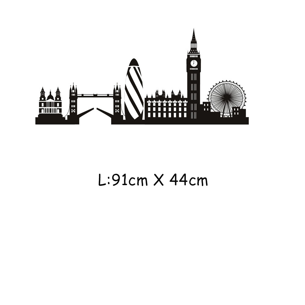 London Skyline Wall Sticker Ci - Office Furniture London 리뷰 및 가격