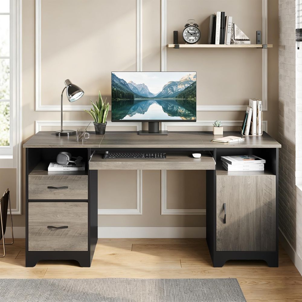 59Executive Desk with 2 Drawer - Desktop Filing Tray 리뷰 및 가격