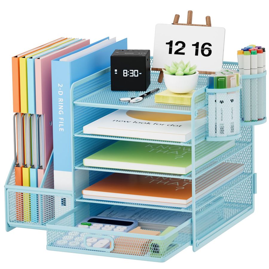 Desk Organizer with File Holde - Desktop Filing Tray 리뷰 및 가격