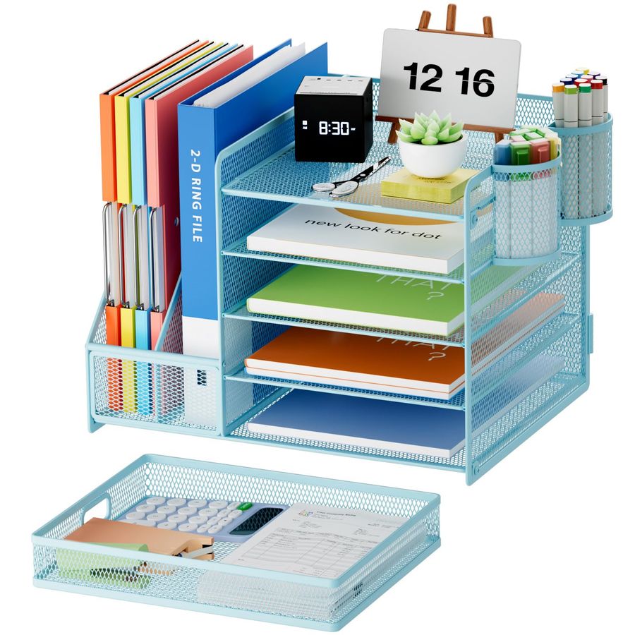 Desk Organizer with File Holde - Desktop Filing Tray 리뷰 및 가격