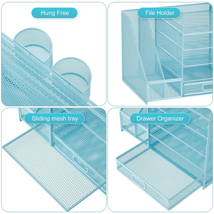 Desk Organizer with File Holde - Desktop Filing Tray 리뷰 및 가격
