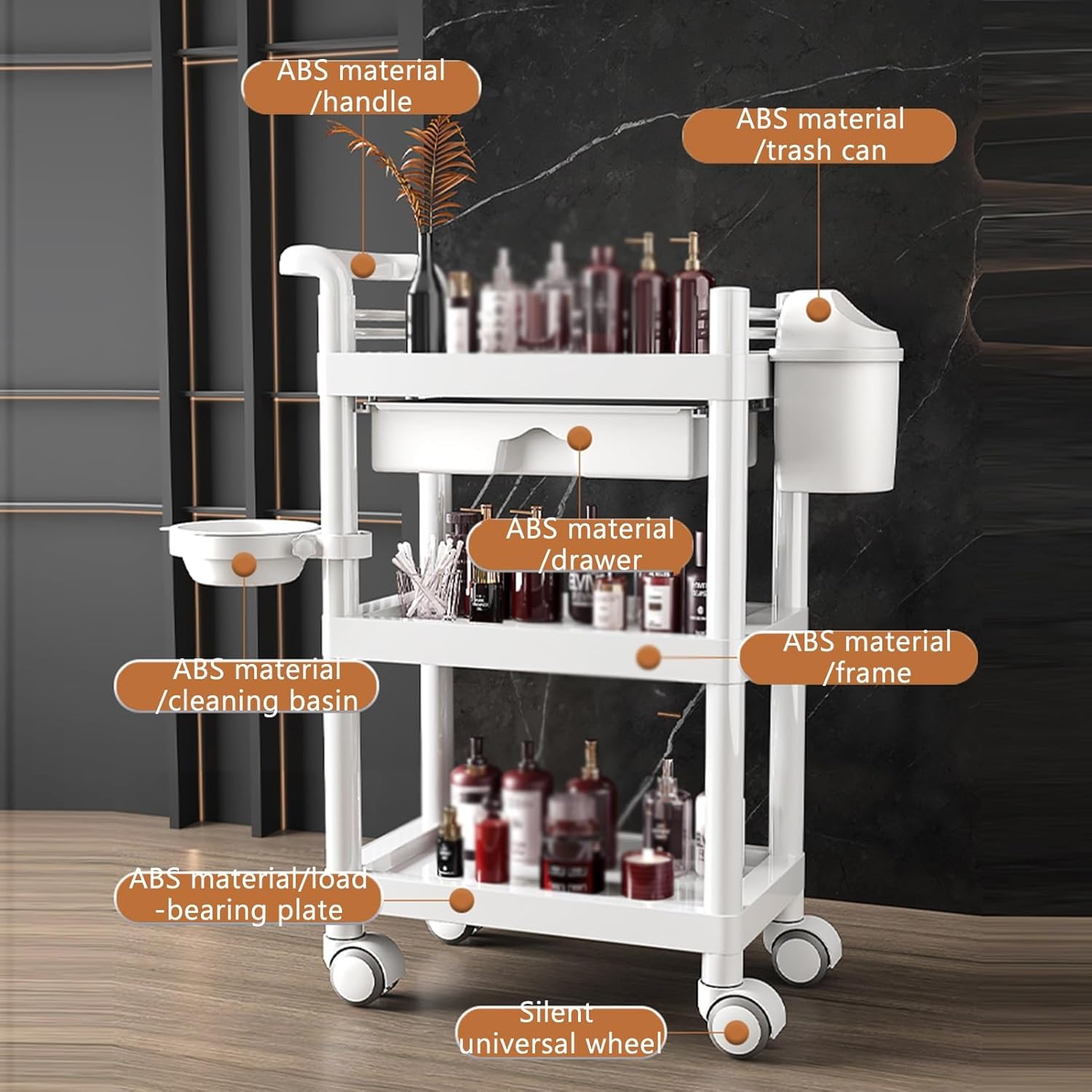 3-Tier Medical Utility Cart Wi - Office Furniture Commercial 리뷰 및 가격